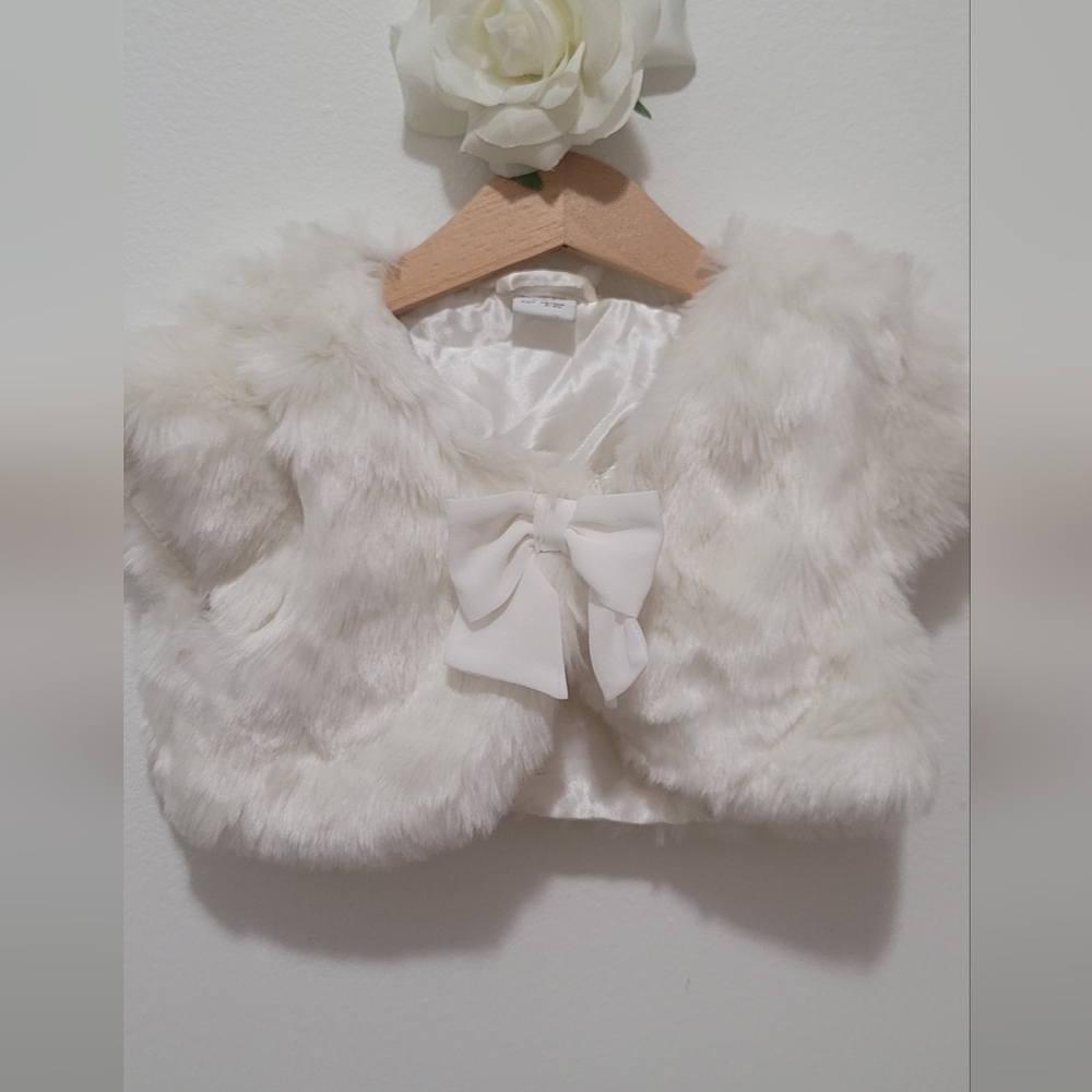LIttle Girls Faux Fur Bolero Shrug